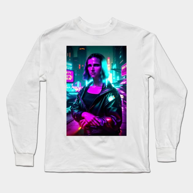 Monna Lisa 2049 © Tony Leone Long Sleeve T-Shirt by tonyleone